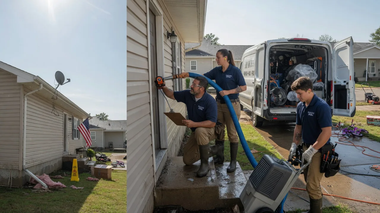 Ceiling Water Damage Restoration in Opolis, KS near me